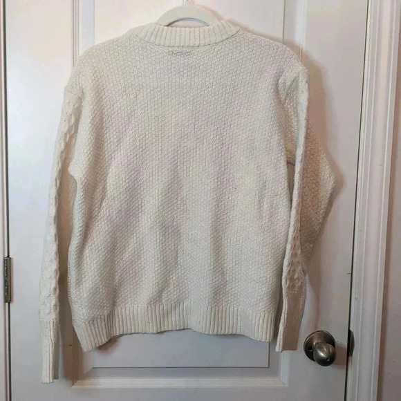 Free Assembly Women’s Mixed Cable Knit Sweater, Midweight - Picture 4 of 10